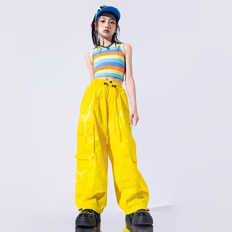 Costum de dans jazz la modă pentru fete pentru spectacole de vară