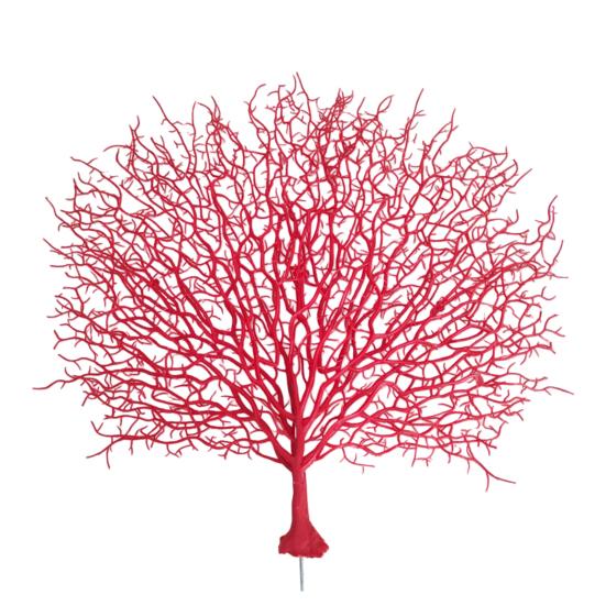 Künstlicher Korallenast 16,5" Simulation Meereskorallenast Falsche Aquarienverzierung für Fischtank Landschaft Hochzeit Heimdekoration