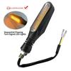 2pcs Motorcycle Turn Signal 36LED Lights Front Rear Tail Flowing Amber Indicator Red Brake Combination Tail Lights 12.8V
