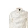Emporio Armani EA7 FW23 Patterned Print Single-Breasted Casual Long Sleeve Shirt Men Shirts White 6R1C86-1NMVZ-F1D8