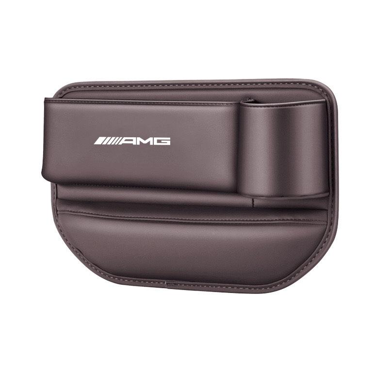 

Hot Car Sticker Leather Car Crevice Side Storage Box Filler Side Storage Pocket with Cup Holder for Benz AMG GLC GLK W204 W206 W