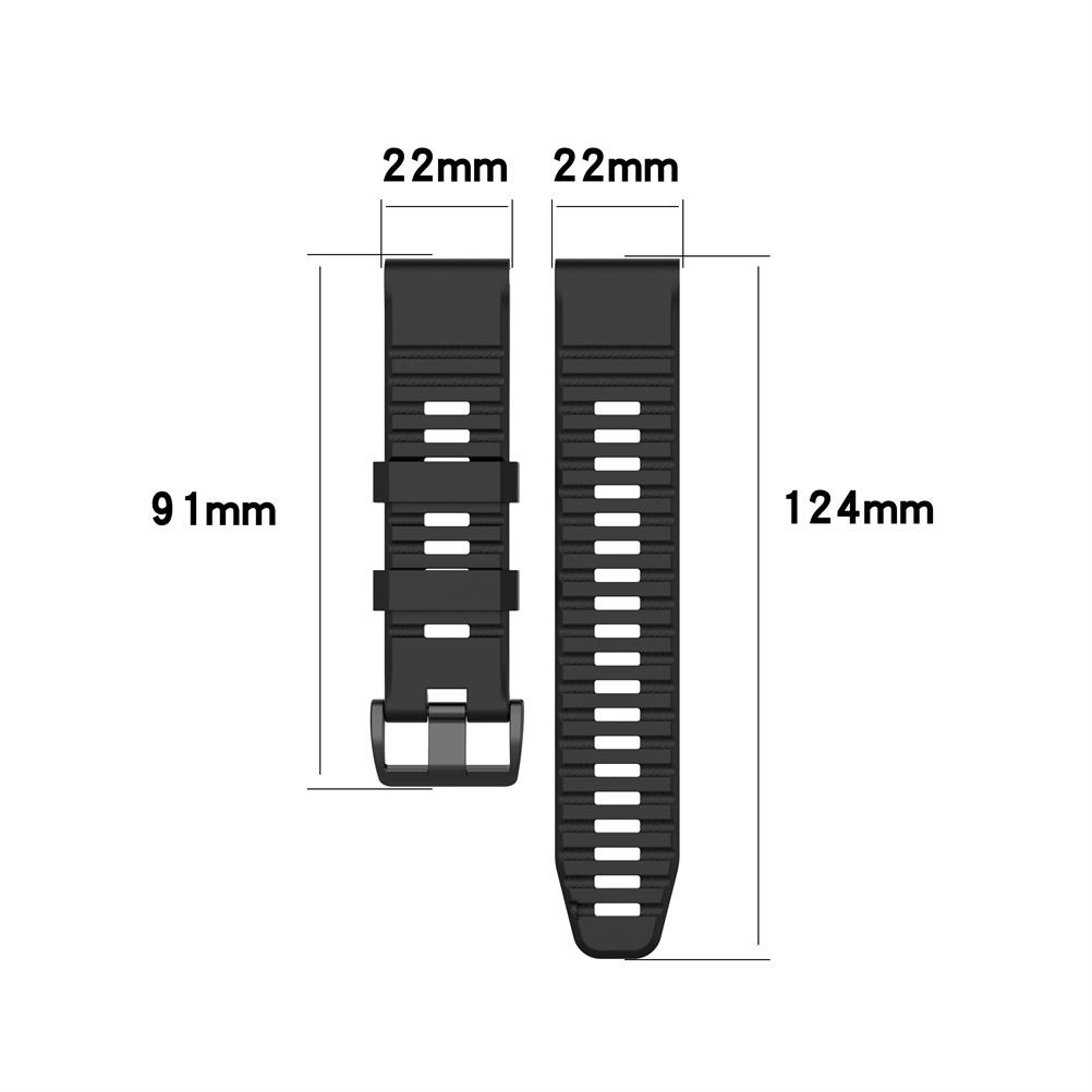 Replacement Straps Compatible for Garmin Fenix 7X Fenix 6X GPS Fenix 6X PRO Watch Silicone Strap 26mm Quick Release