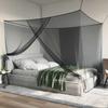 Mosquito Net for Bed 156 Meshes Black 220 x 180 x 180 cm