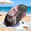 1pc Hollywood movie star John Wayne Umbrella Portable Folding Umbrella Iron Frame Hole Bone Structure Outdoor Home Umbrella