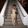 2026 summer new European and American style tube top hollow pleated long dress slim temperament sexy evening dress dress