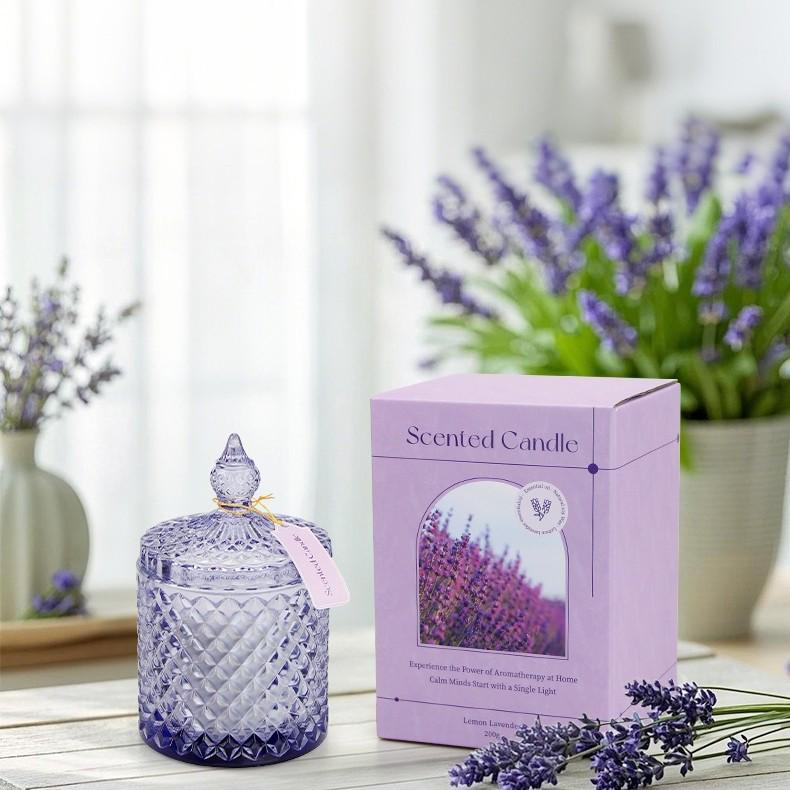 Nordic Style Carved Soy Wax Candle - Essential Oil Fragrance Souvenir