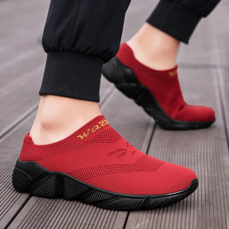 Damen Sandalen Rückenfrei Walking Sneaker Sommer Slipper Pantoletten Socken Schuhe Geschlossene Zehen Hausschuhe Herren Clogs Übergröße