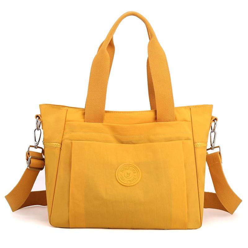 Autumn Nylon Women's Double Shoulder Shoulder Messenger Bag Medium Old Portable Mother Large Capacity Tote Tote Bag