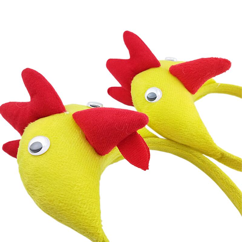 Child Kids Adult Chicken Chick Headband Animal Cosplay Props Birthday Gift Party Costume Carnival Halloween Christmas