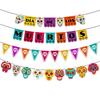Muertos De Día Skull Themed Party Banner For Festive Scene Celebration Setting