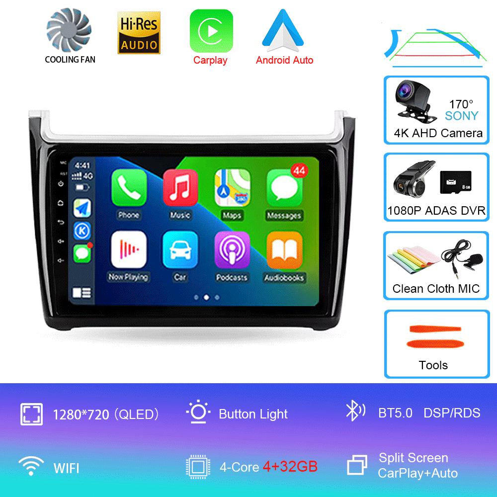 Android 14 For Volkswagen POLO 5 2008 - 2020 Car Radio Multimedia Video Player Navigation Stereo GPS No 2din 2 Din Dvd