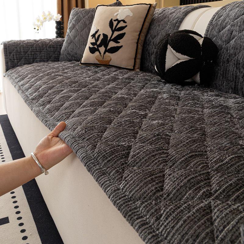 Chenille Non-Slip Sofa Cushion - Universal Luxurious Thickened Four-Season Cover 2026 Model 7070cm 1350₽