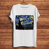 Unisexs Van Gogh Starry Night Empire Funny Amusing T Shirt Cool Streetwear White Casual New