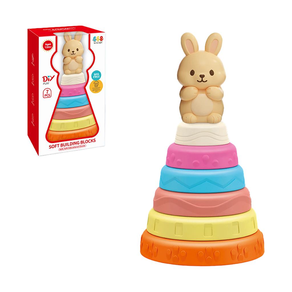 Kids Cartoon Animal Stacking Game , Fun Balancing & Skill,Building Toy With Cute Animal Figures