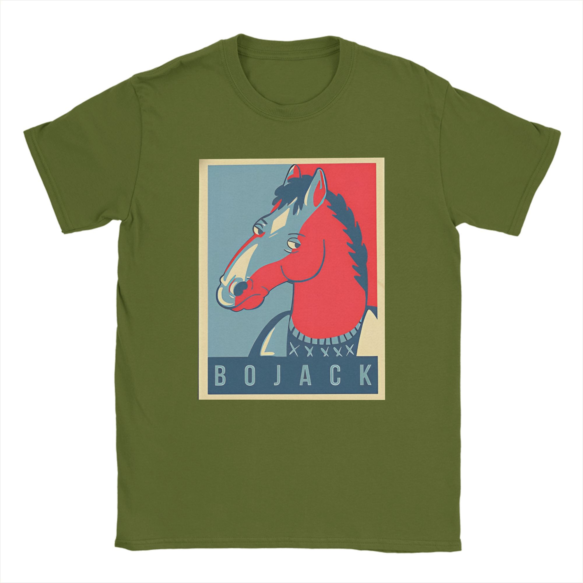 

Men B-BoJack H-Horseman T Shirt Pure Cotton Clothes Funny Short Sleeve Round Collar Tees Birthday Present T-Shirt 4XL