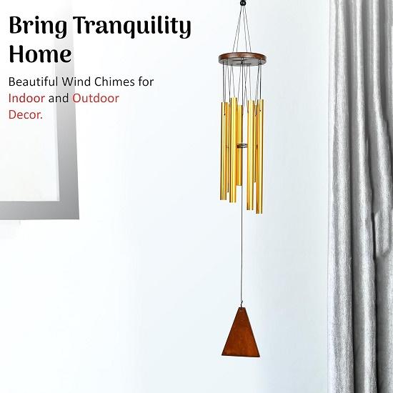 Wind Chimes for Home, Balcony, and Living Room – Home Décor Gift Items | Hanging Decoration and Showpieces for Positive Energy,