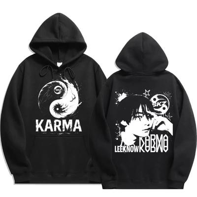 KPOP czwarty album KARMA nadrukowana męska bluza z kapturem FELIX HAN BANGCHAN CHANGBIN HYUNJIN LEE modna bluza z kapturem