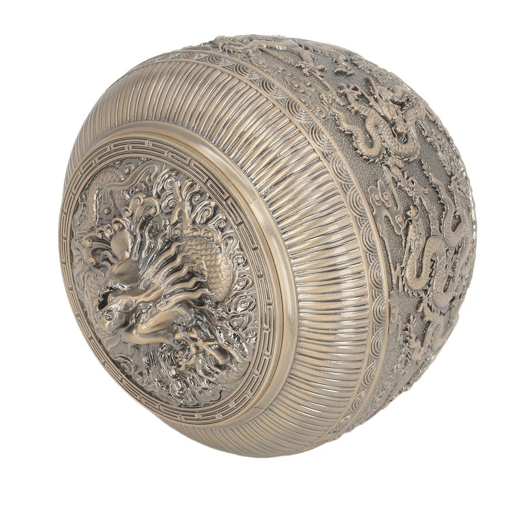 Tea Canister Vintage Alloy Tea Bag Canister Decorative Loose Tea Storage Container Multipurpose Tea Jar for Kitchen