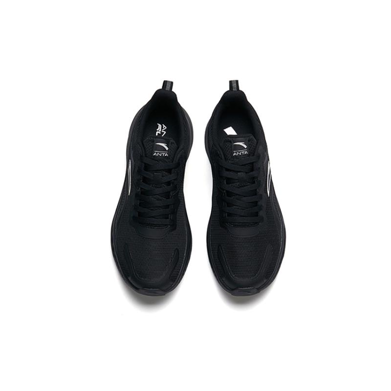 Anta Breathable Low-Top Running Shoes Men's Black Sneakers 912235529-5