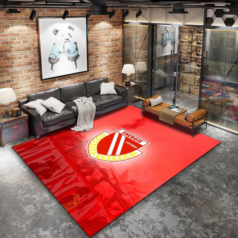Energie Cottbus Carpet Rug for Living Room Bedroom Home Sofa Decoration,Kids play Nonslip Floor Mat