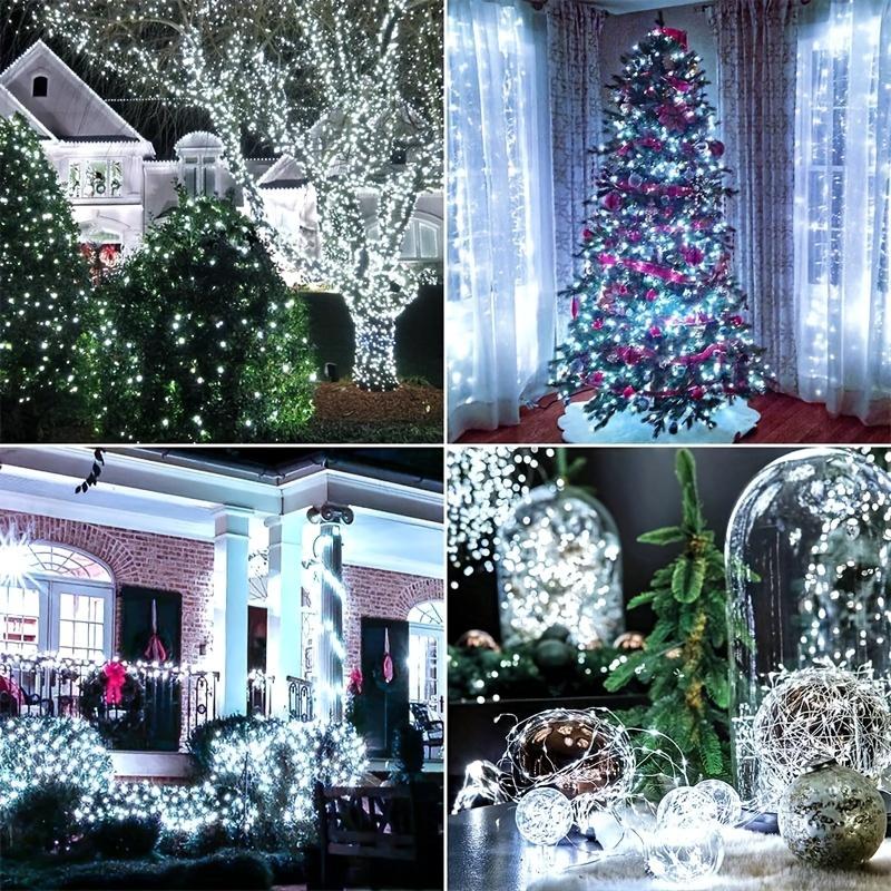 USB Dimmable Copper Wire String Fairy Lights with Remote Control for Bedroom Ceiling Christmas New Year Indoor Home Party Decor