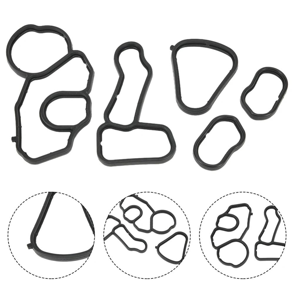 5Pcs Oil Cooler Gasket For BMW F20 F21 F30 F31 F35 F80