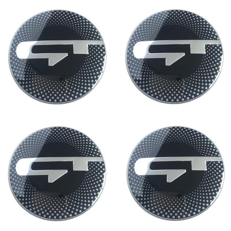 7 Pieces Per Set GT Logo Car Front Hood Rear Boot Steering Wheel Auto Hub Center Cap Sticker Emblem Badge for Stinger