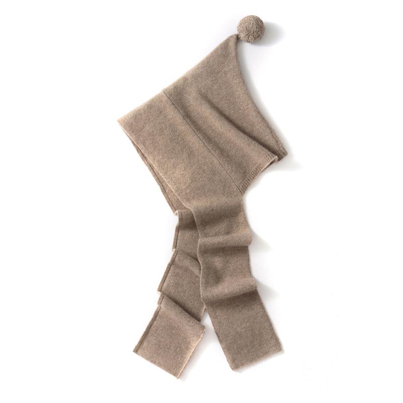 Women's Cashmere Knit Hat & Scarf Set - Stylish, Versatile, Warm Neck Protection Accessory