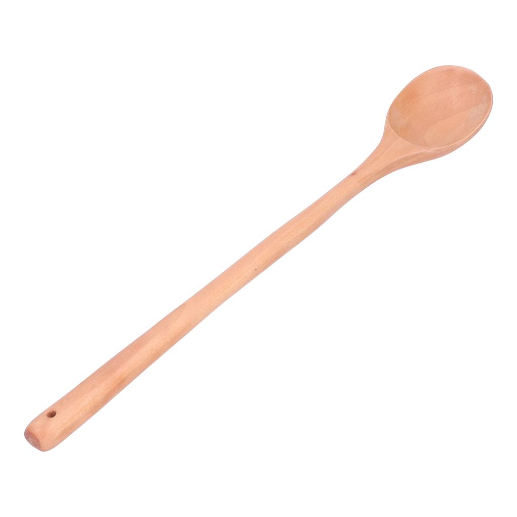 Wooden Spoon Long Handle Design Exquisite Texture Wood Serving Spoons for Kitchens and