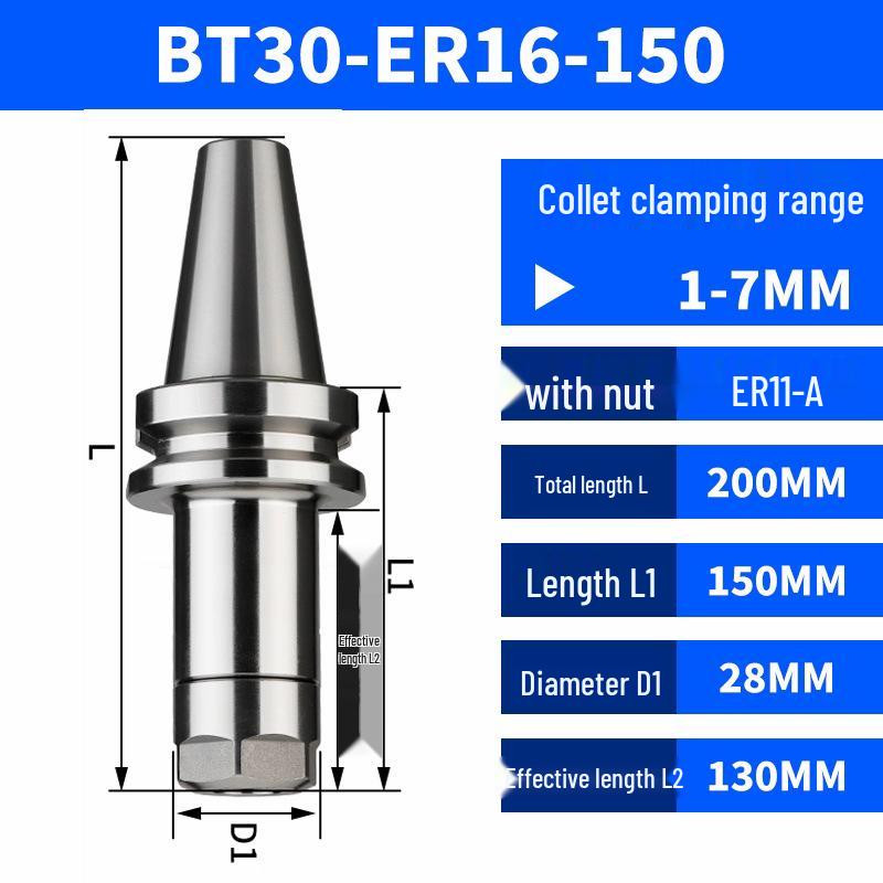 BT30 Serie CNC Werkzeughalter - Hohe Präzision ER11/16/20/25/32/40 für Bearbeitungszentren