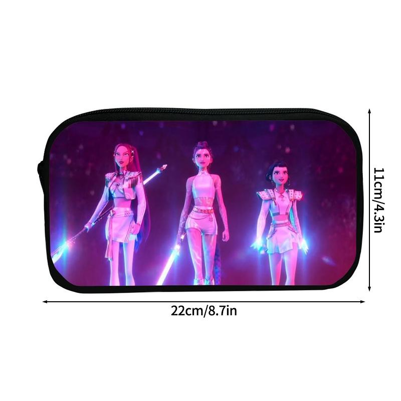 Dämonenjäger Federmäppchen Aufbewahrungstasche Cartoon Kpop D-Demon H Mädchen Federmäppchen Stifttaschen für Schüler Schreibtischzubehör