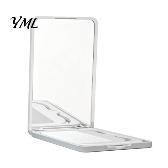 Travel Mirror with Comb Portable Folding Makeup Comb, Compact Cosmetic Mirror, Pocket Size & Hair Detangling for Women Girls Handheld