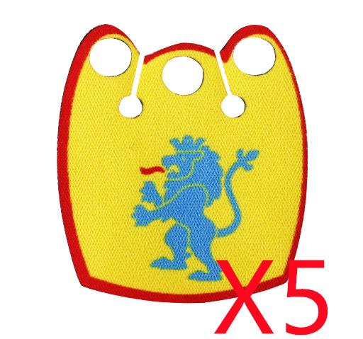 MOC Średniowieczne Wojskowe Klocki Budowlane Mini Klocki Figurki Wojowników Prezenty Kolorowy Nadrukowany Płaszcz Zbroja Tarcza Akcesoria Zabawka DIY