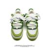 Green Trendy Men's Shoes  Fashion Versatile Breathable Anti Slip Sports Shoes Korean Thick Sole Street Casual Flat Shoes