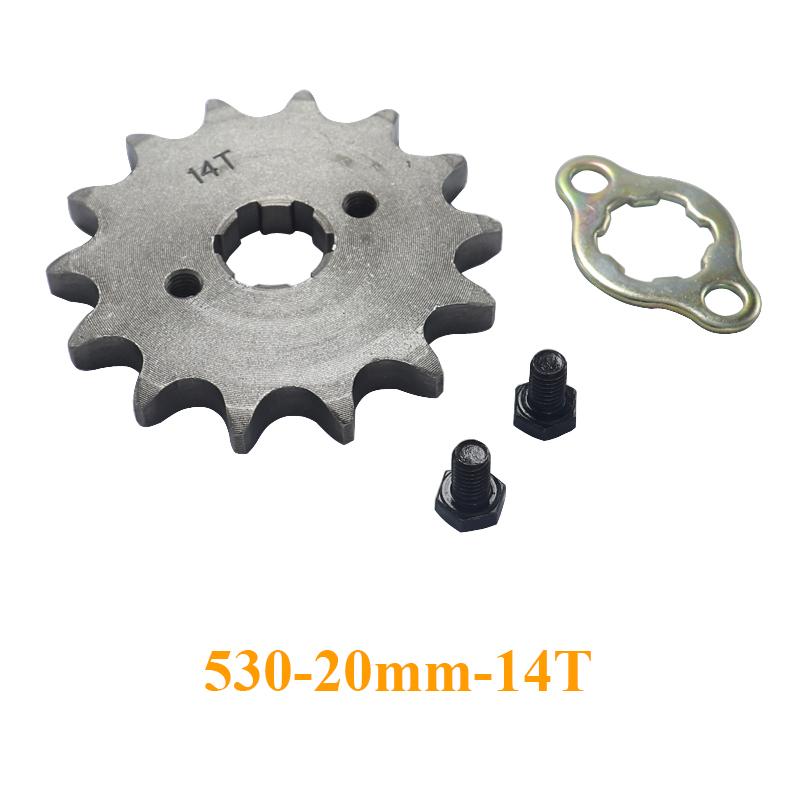 Motorcycle Front Drive Gear Engine Sprocket 530 10T 12T 13T 14T 15T 16T 17T 18T for Dirt Pit Bike ATV Quad Spare Parts GO Kart