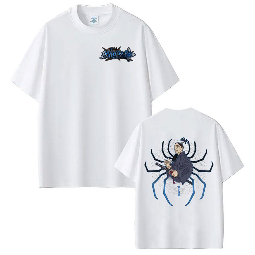 Anime Hunter X Hunter T Shirt Spider Phantom Troupe Nobunaga Hazama Short Sleeve Tshirt Men Women Cotton Casual Loose Tshirts