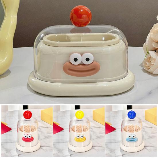 Cartoon Toothpick Holder With Removable Dust Cover Plastic Toothpick Dental