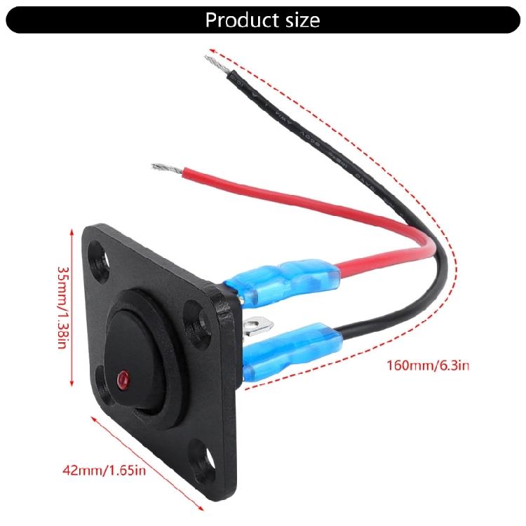 Multifunctional Space Saving 20A 12V Red LED Toggle Switch Panel for Car Truck Motorhomes and Marine Electrical Systems