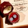 Octagonal Millennium Rose Paraíba Necklace with High Carbon Diamonds, Colorful Stud Earrings & Yellow Diamond Ring for Women