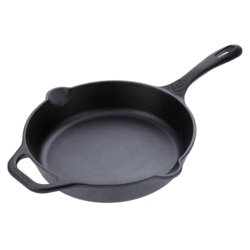 [Authentic Japanese Product] VICTORIA 10-inch Cast Iron Skillet Frying Pan, 25cm, SKL210, Pre-Seasoned (10-inch)
