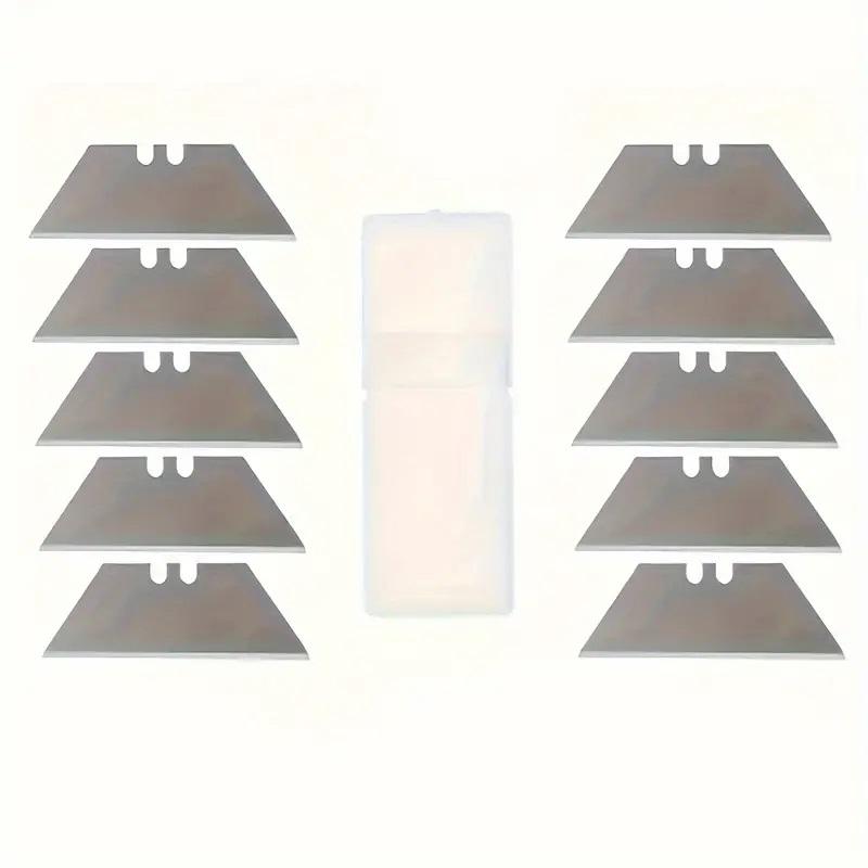 10pcs Special Knife Blades Steel Material Utility Knife Trapezoid Blades Replacement DIY Art Craft Cutter Tool Blade