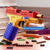 Continuous Firing Building Block Toy Gun Shell Throwing  Airsoft Blowback Empty Hanging Pistol Outdoor Cs Weapon For Boys Adult