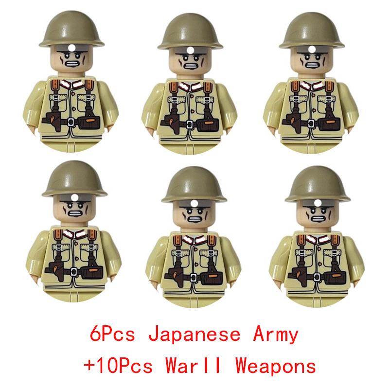 Military Japanese Army Truck Cannon Weapon WW2 89 92 Heavy Armored Vehicle Type Battle Tank Building Blocks Bricks Model Toys