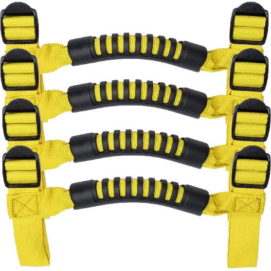 4pcs/set Roll Bar Grab Handles Grip Handle for Jeep Wrangler YJ TJ JK JKU Sports Sahara Freedom Rubicon X & Unlimited 1955-2023