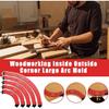 Woodworking Round Corner Radius Templates for Woodworking Arc Mold, Router Table Corner, Radius Jig Wooden Board Arc Cutting Auxiliary Tool for