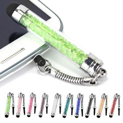 Diamond Crystal Stylus pentru ecran tactil Stylus 3.5mm Dust Plug Cap 2 în 1 pentru iPhone Tablet Telefoane Android Stylus Pen HD