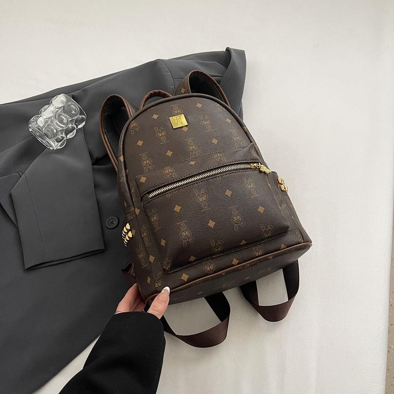 Premium sense retro versatile backpack women's new niche design student bag large capacity backpack