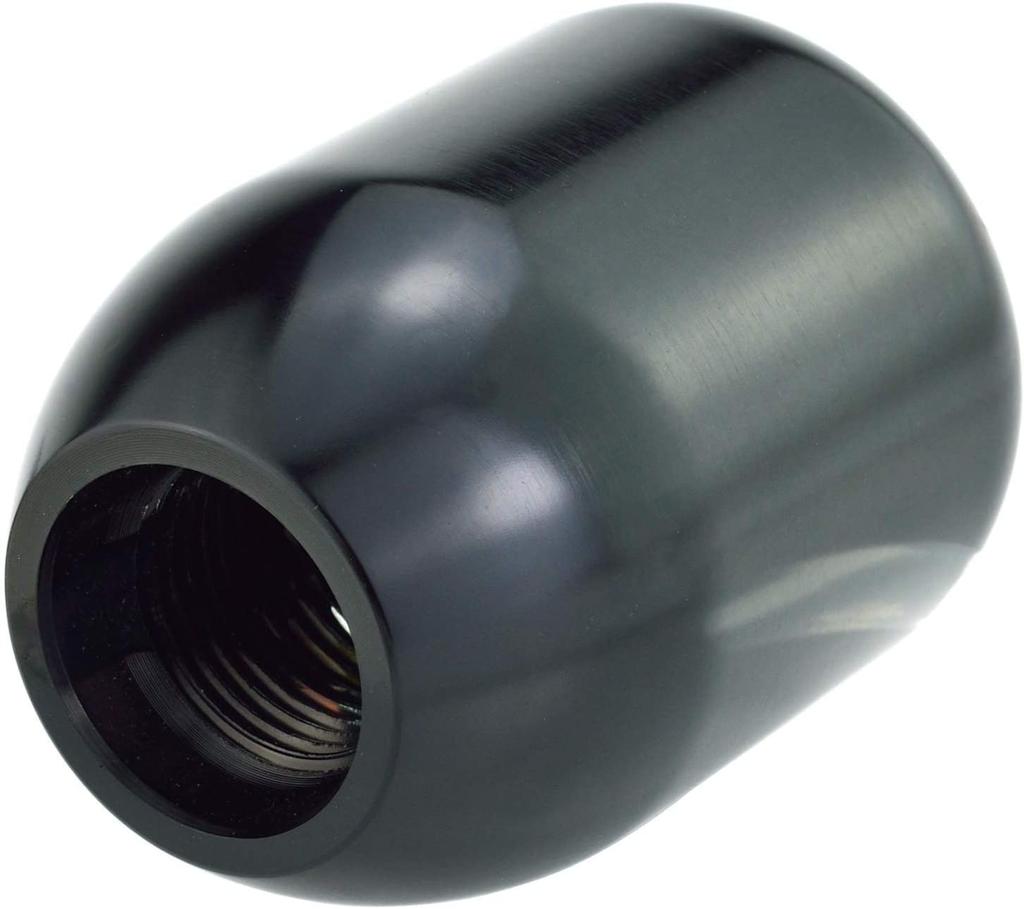 Lunsom Small Shift Knob Metal Shift Lever 5 Speed Car Shift Knob Short Fit for Automatic and Manual Car (Black)