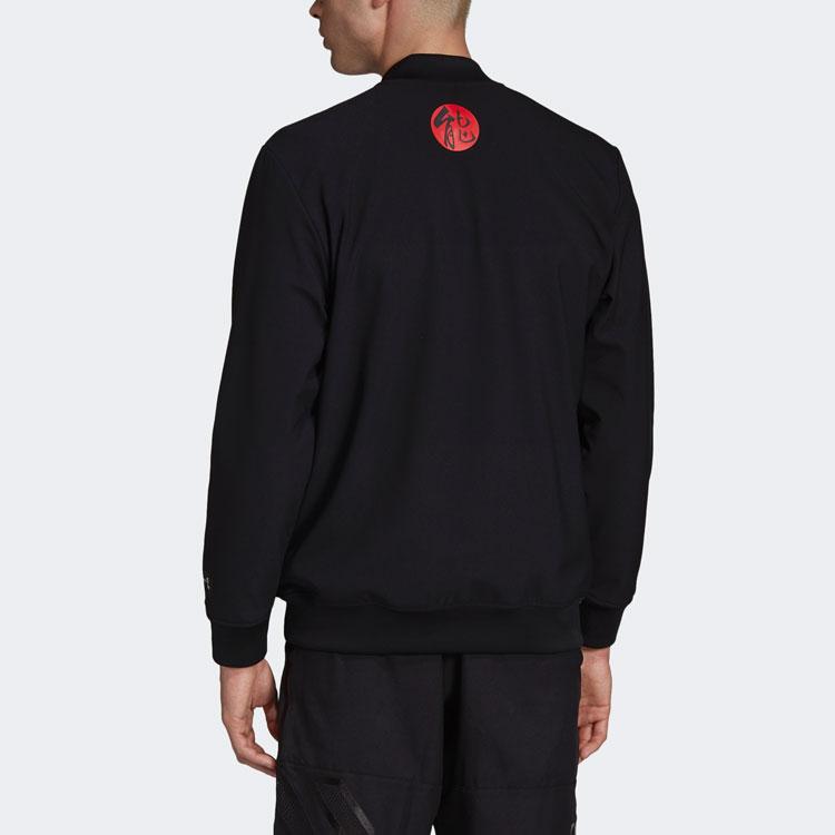 Adidas CNY Series Basketball Sports Warm-Up Long Sleeve Jacket Men Outerwear Black EA2356