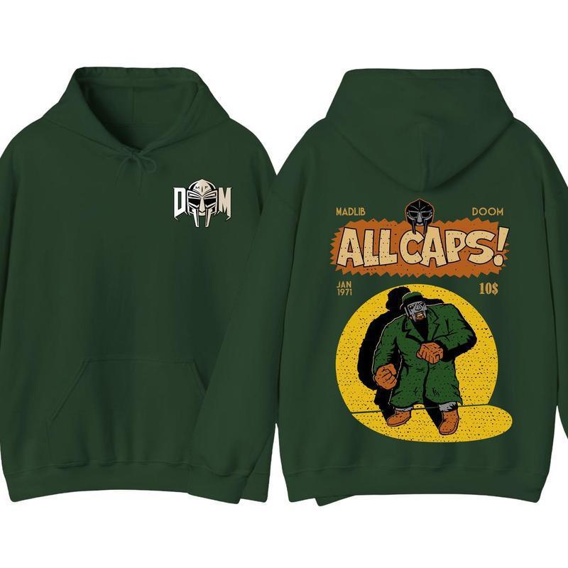 MF Doom Madlib All Cap Hoodie Rap Music Hoodie